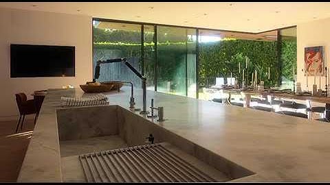 Custom Home with Automated sliding doors - Alexa, open living room door!!