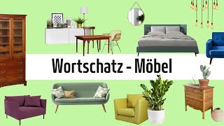 Deutsch lernen - Wortschatz: Möbel