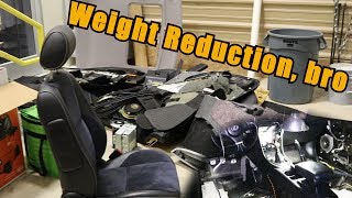 How Much Weight Does Stripping the Interior Actually Save? (Lexus IS300)