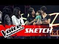 Haru! Ini Ekspresi Titi DJ Ketemu Keisha | SKETCH | The Voice Indonesia GTV 2018