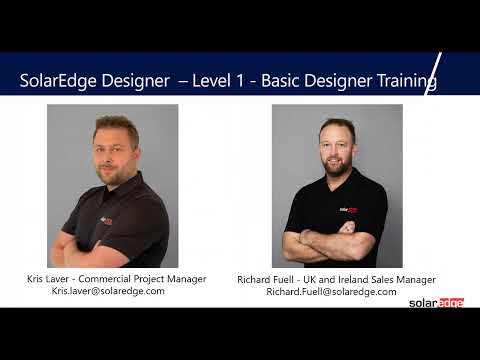 SolarEdge Designer Training - Level 1