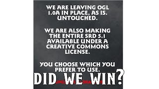 WoTC Backs Down on OGL 1.0a! | Nerd Immersion