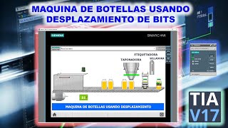 TIA PORTAL: Proceso de Botellas usando Desplazamiento || Simulación en HMI Y PLC S7 1200