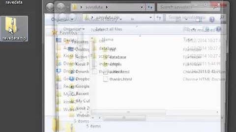 Kiosk Pro Settings: Saving Files to .ZIP for Remote Update of Local Files