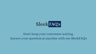 SleekFAQ's | AI Interaction | Order Tracking and Status | Shopify | Free Chatbot