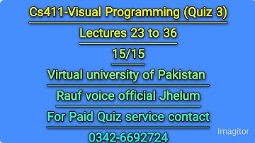 Cs411 Quiz 3 2023 💯 Percent Solution
