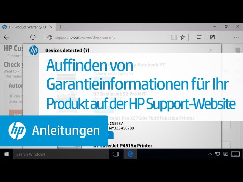 Auffinden von Garantieinformationen für Ihr Produkt auf der HP Support-Website