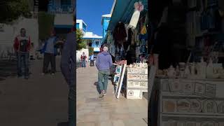 Sidi Bou Said Walking in 4K | Tunisia Blue & White Houses