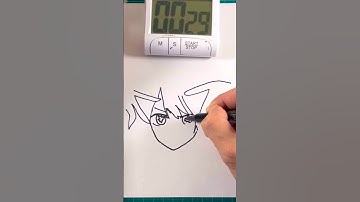 Draw Ai Hoshino in one minute.Oshinoko.