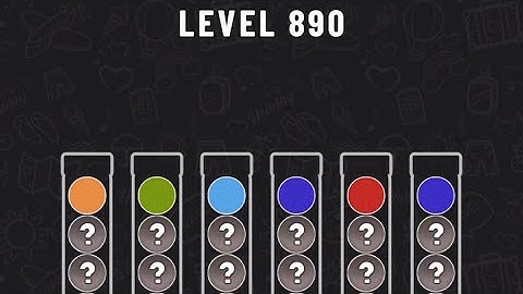 Ball Sort Puzzle Level 890 #ballsortpuzzle #ballsortpuzzlegameplay #puzzlegame #mobile games