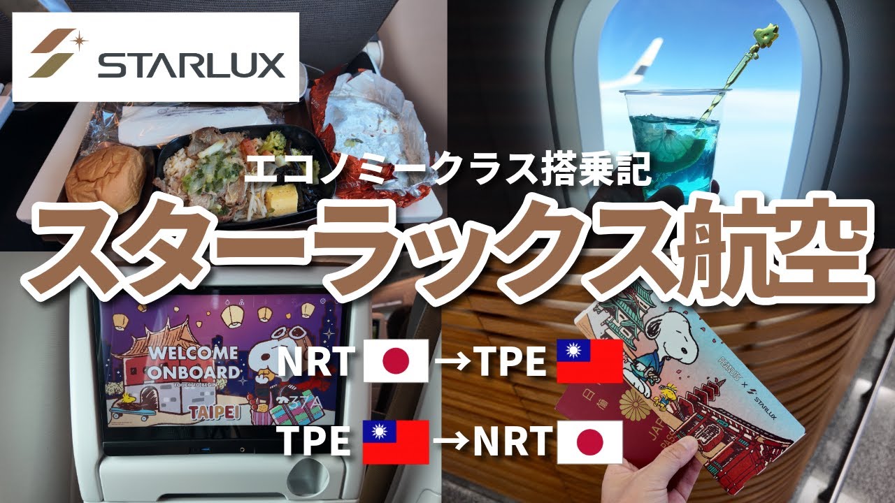 【スターラックス航空】台湾のエミレーツに乗ってきた✈️🇹🇼エコノミークラス搭乗機【行き】成田→台北桃園【帰り】台北桃園→成田