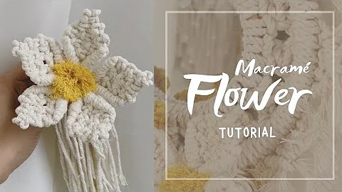 How to make: Macrame Flower | Tutorial for Beginners (Using Square Knots Pattern)