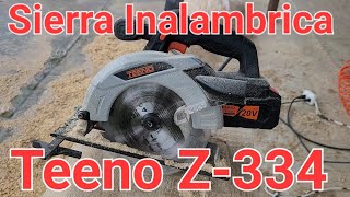 Sierra Circular Teeno Z-334 20V Línea Z
