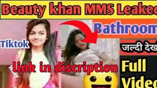 Tik tok star Beauty Khan viral video reality tiktok star beauty Khan