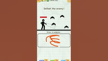 Level 232 "Defeat the ENEMY" #draw2save #short #game