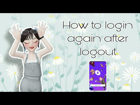 How to login again after logout on zepeto.