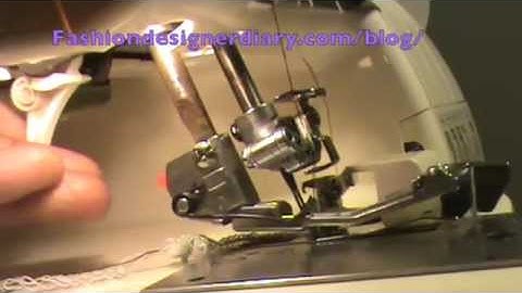 How use a gathering foot on a serger, singer serger professional five, sewing blogs