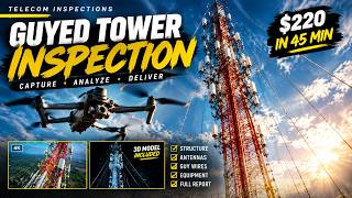 How I Inspect a Guyed Tower With a Drone ($220 in 45 Minutes)