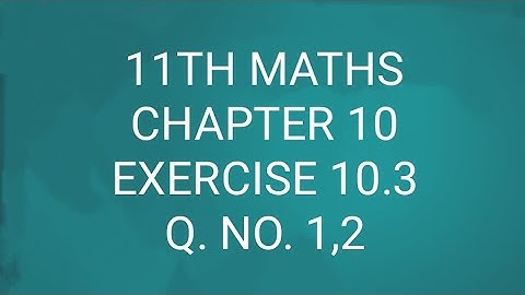 TN CLASS 11TH MATHS/CHAPTER 10/DIFFERENTIAL CALCULUS/EXERCISE 10.3 Q. NO. 1,2(@MATHSSTUDENT)