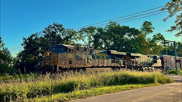 CSX M601-13 with CSXT ES40DC 5383 leading with a beautiful NF K5LA on 09/13/2025 