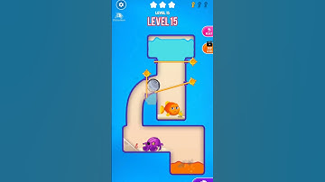 Save the Fish 🐠 Level 15 | Pull The Pin #shorts #puzzle #savethefish #pullthepin