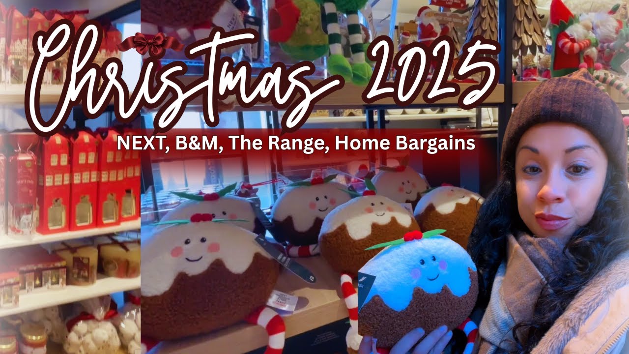 Christmas Shopping Vlog Next B&M The Range Home Bargains