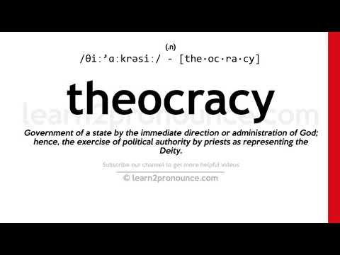 Pronunciation of Theocracy | Definition of Theocracy