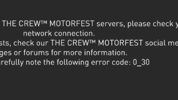 How To Resolve Crew Error Code 0_30?