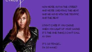 Miley Cyrus- Talk is Cheap (Lyrics)