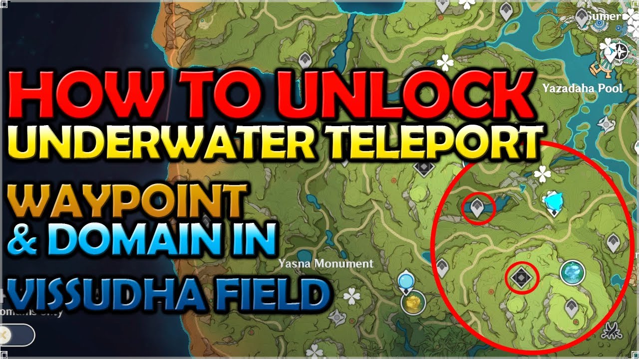 How To Unlock Underwater Teleport Waypoint And Domain In Vissudha Field