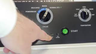 Reset MAT20CS or MAT20MN washer