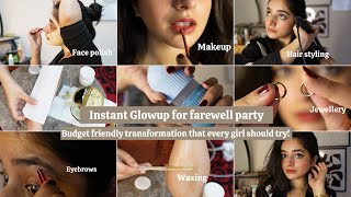 Farewell party Glowup under budget| look attractive instantly 🪷