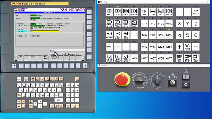 Backing up a FANUC 30i Series Control: CNC Parameters and PMC Data
