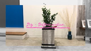 【DIYインテリア】壁紙と余った材料でプランターを作ってみた　　　　[DIY interior] I made a planter with wallpaper and extra materials