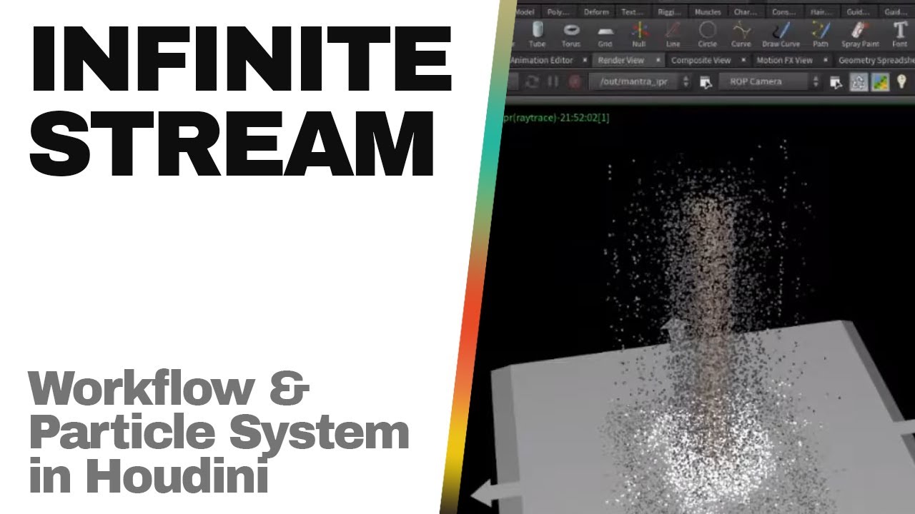 #infinitestream : Workflow & Particle System in Houdini - YouTube