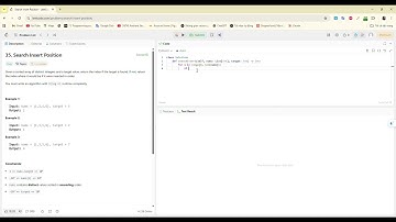 LeetCode - Question 35: Search Insert Position