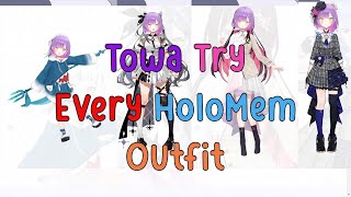 Download Lagu Towa Try Every Hololive Members Outfit just Like Shuffle Medley!! Which one  suit her Best?!!! MP3