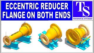 HOW TO FIT UP FLANGES ON BOTH ENDS OF AN ECCENTRIC REDUCER TUTORIAL Pipe fit up tutorials