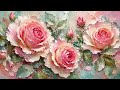 4K TV Frame Art | Stunning 3D Rose Oil Painting