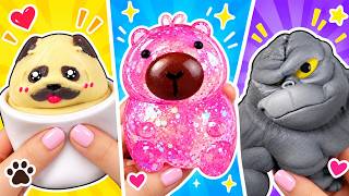Stretch N Smash Gorilla, Scrunchems Capybara, Pop Up Squishy and More 🧸✨ Fidget Sensory Toys Review