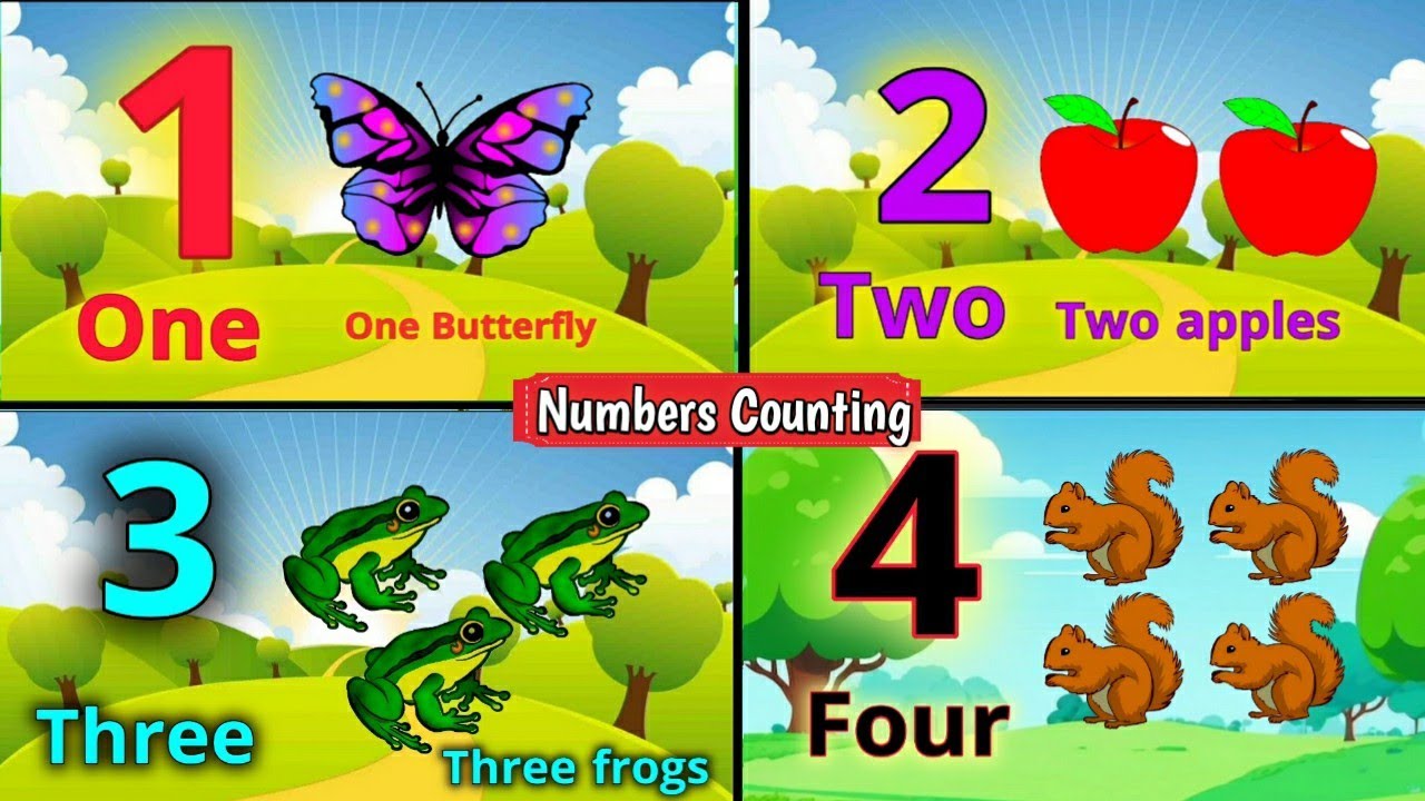 Numbers. Two Three Four Numbers counting for kidsll1 2 3 4|| Counting 1 to 10 - YouTube