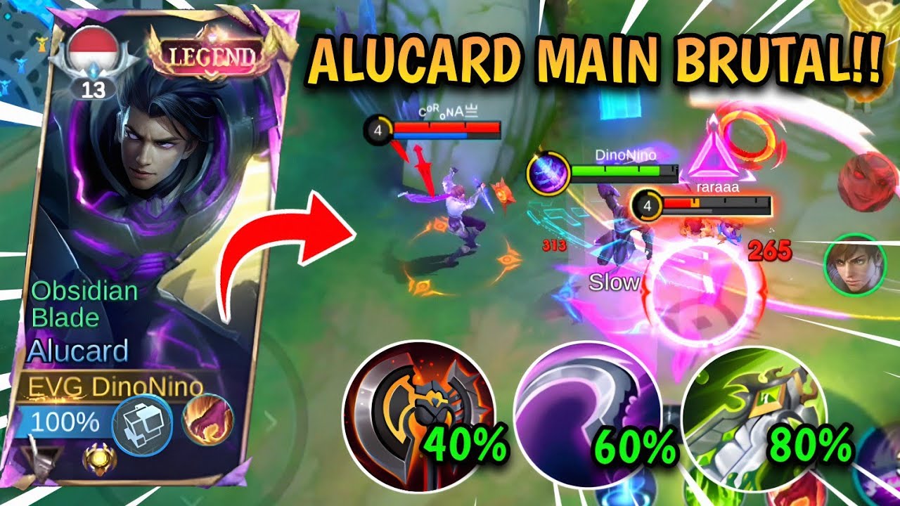 ALUCARD AGGRESSIVE SAAT DI KROYOK!! GAMEPLAY TOP GLOBAL ALUCARD | MLBB