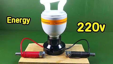 100% Generator Coil Make Free Energy Using By Magnet With Light Bulb 220v