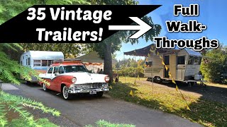 Tour A Vintage Trailer Rally [Rollin Oldies] Champoeg State Park Oregon Classic Campers Caravans