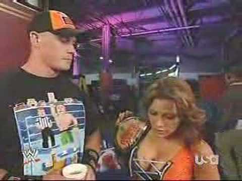 Mickie James asks John Cena out 5/12/08