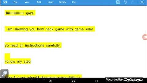 How to hack game with game killer