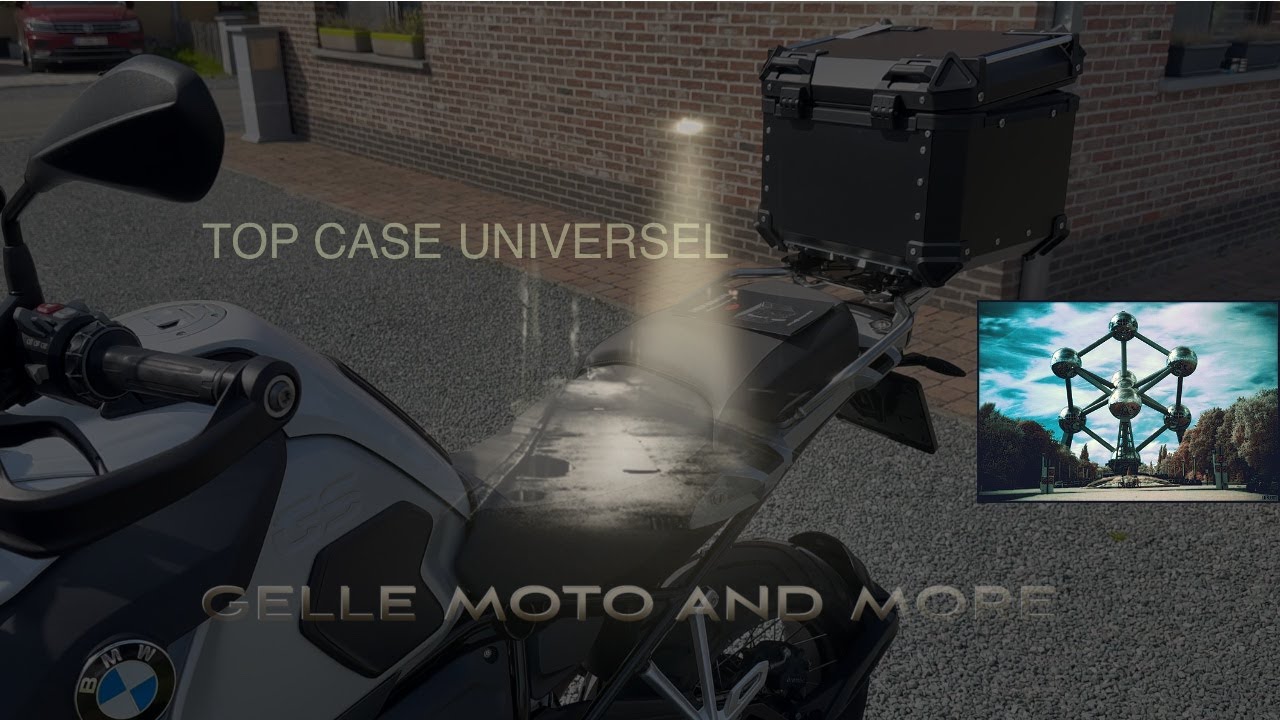 CHILDWEET Base Universelle Porte-Bagages Topcase - Système Montage Externe Fer Noir Pour Coffre Moto
