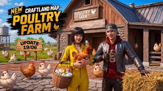 NEW CRAFTLAND MAP POULTRY FARM FULL EXPLAIN 🚀 Best Farming Trick!#freefire#craftlandmap #jadablive06