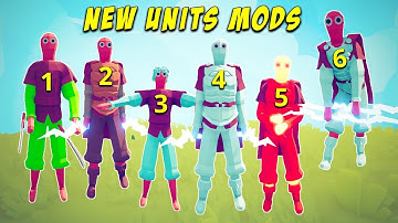NEW 6 Units Mods 1v1 - Totally Accurate Battle Simulator Modded