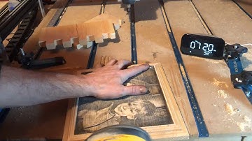 Timelapse of #PhotoVCarve with molding profile tool path around it